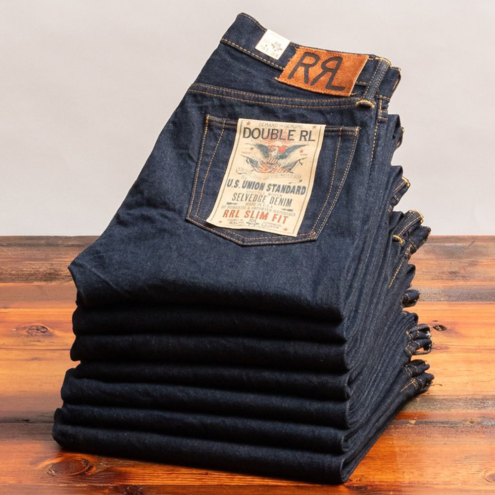 RRL 150z Selvedge Denim Jeans - Leo Edit