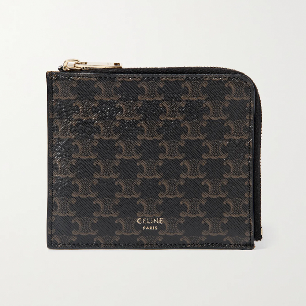 Women's Card Holder In Triomphe Canvas With Celine Print, CELINE